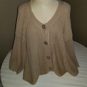Yummy snap front swing sweater.
